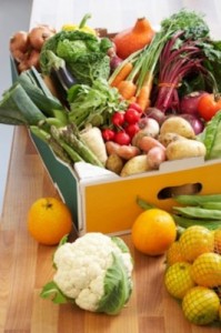 Gemüse in einer Kiste