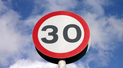 Schild Tempo 30