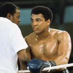 Muhammad Ali im Training vor dem Kampf gegen Dunn
