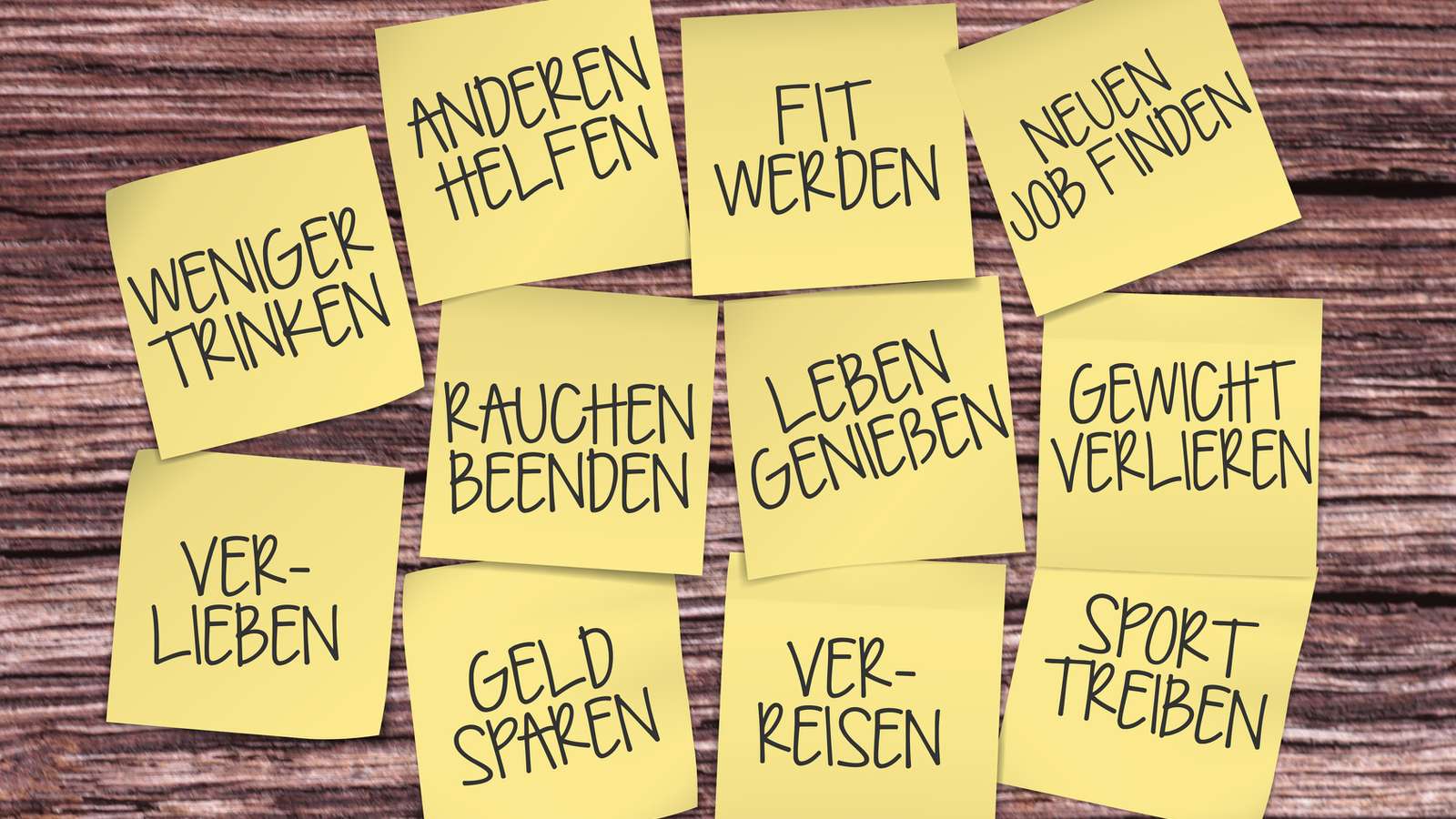 Top 10 der guten Vorsätze evidero