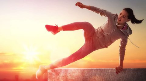 Parkour in der Stadt