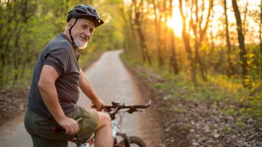 Durch Radfahren fit bleiben