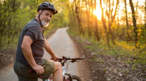 Durch Radfahren fit bleiben