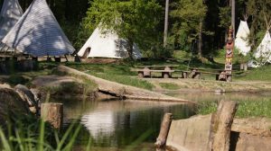 Das Tipidorf im Naturzentrum Lahntal