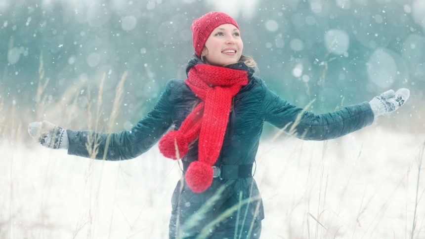 Weihnachten bedeutet auch, sich am Schnee zu freuen