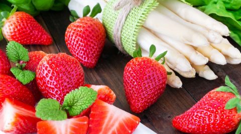 Obst und Gemüse im Frühling