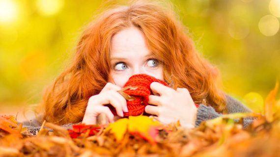 Schöne Haare im Herbst