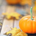 Gesunder Kürbis im Herbst