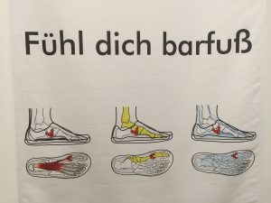 Fußhaltung in Barfußschuhen