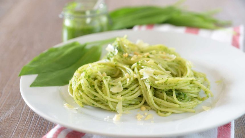 Rezept für glutenfreie Bärlauch Spaghetti