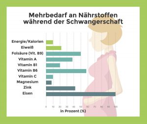Nährstoffbedarf in der Schwangerschaft