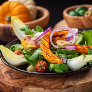 Mittagessen Rezepte: Salat mit Kürbis