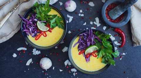 Thai Suppe mit Ingwer