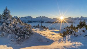 Winterlandschaft zum Wandern