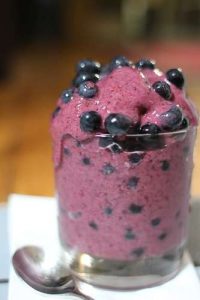 Smoothie mit Blaubeeren