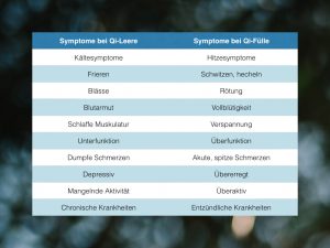 Ohrakupunktur: Symptome von Qi-Leere und Qi-Fülle