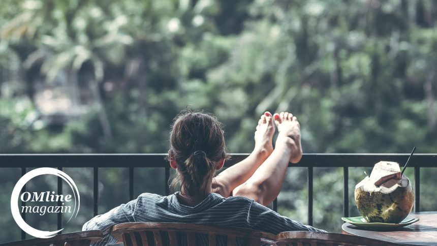 Entspannung ohne Smartphone auf dem Balkon